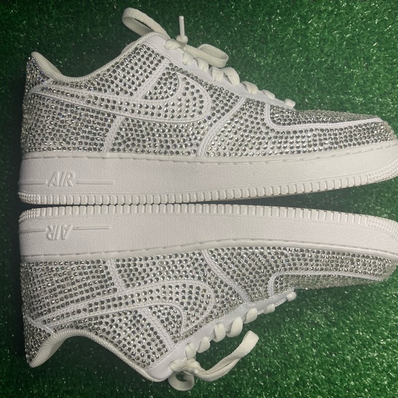 Custom Rhinestone Air Force 1s - Picture 3 of 11